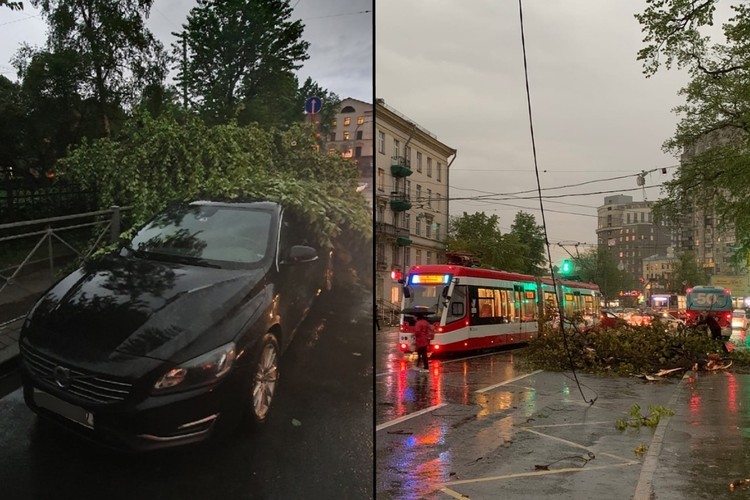 Мощный ураган пронесся по Санкт-Петербургу и оставил после себя неприятные воспоминания