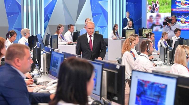 Впервые за два года пройдет прямая линия с Владимиром Путиным