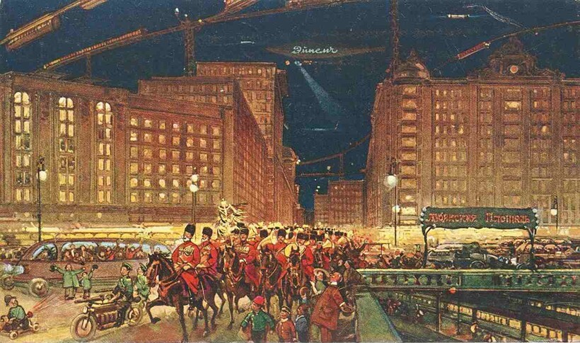 Москва через 300 лет: Как представляли будущее России в 1914 году