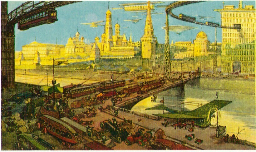 Москва через 300 лет: Как представляли будущее России в 1914 году