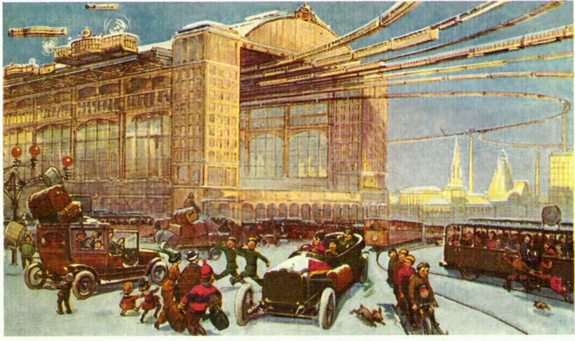Москва через 300 лет: Как представляли будущее России в 1914 году
