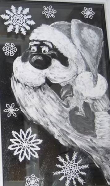 Трафареты из бумаги на окна к Новому году 2022, интересные шаблоны для вырезания