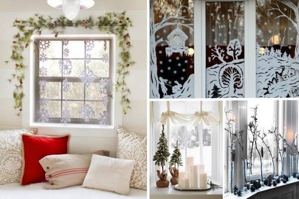 Самые яркие идеи новогоднего декора 2022 окон, лестницы и дверей