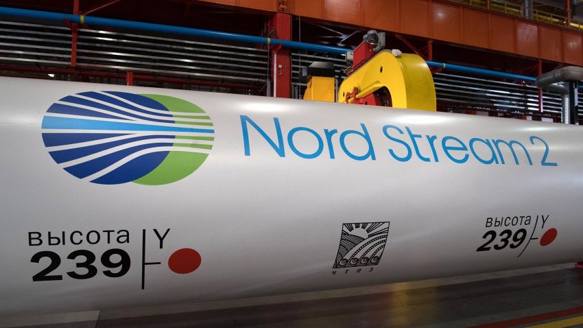 Заполнение газом газопровода «Северный поток 2, когда трубопровод будет полностью готов к эксплуатации