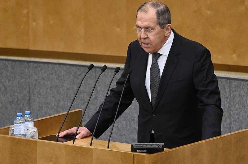 Лавров во время выступления в Думе сделал замечание журналисту