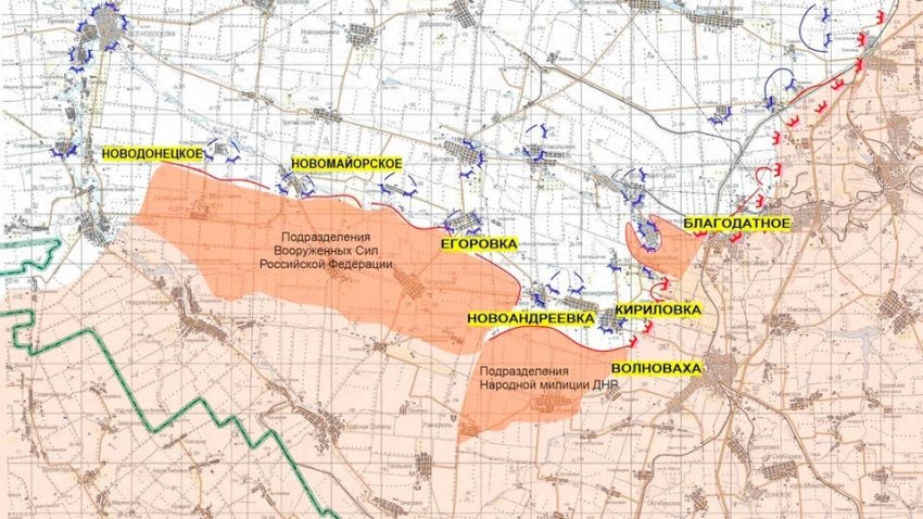 Карта боевых действий на Украине по данным на сегодня, 18 марта 2022 года